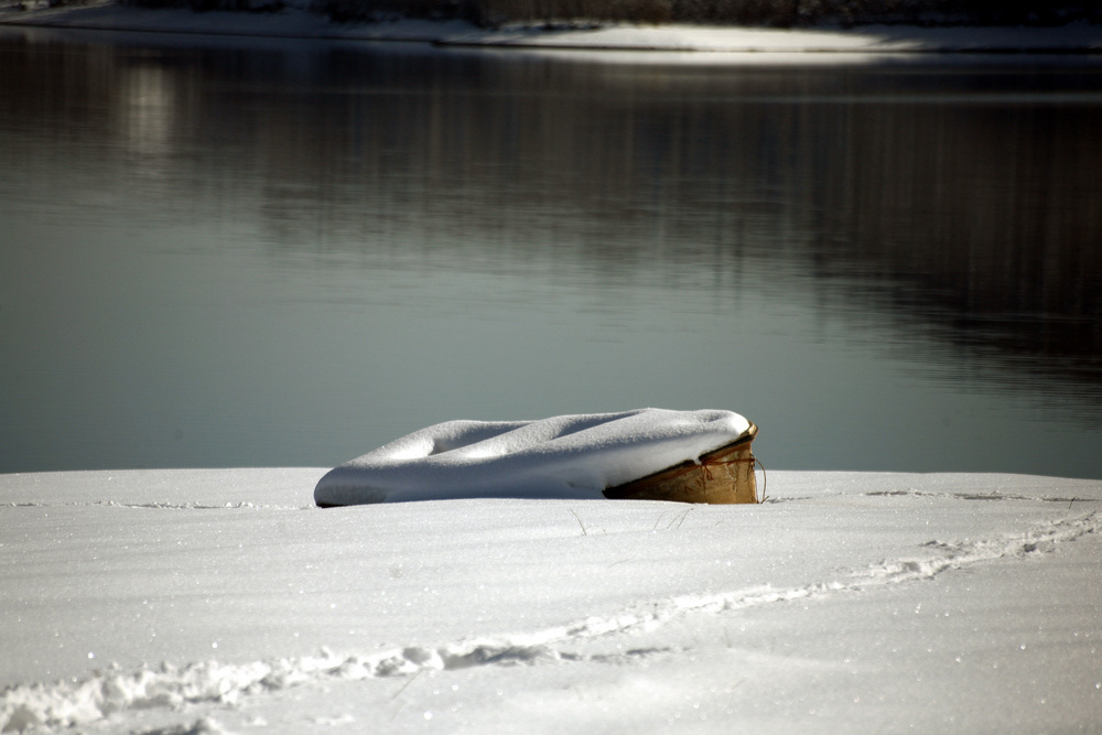 Χιονισμένη η λίμνη Πλαστήρα